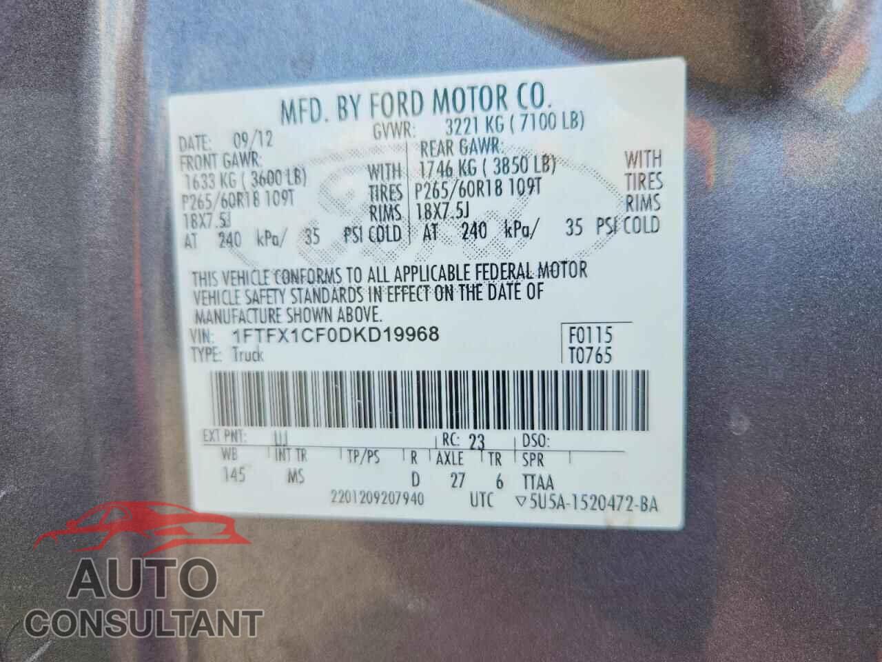 FORD F150 2014 - 1FTFW1CT2EFB16518