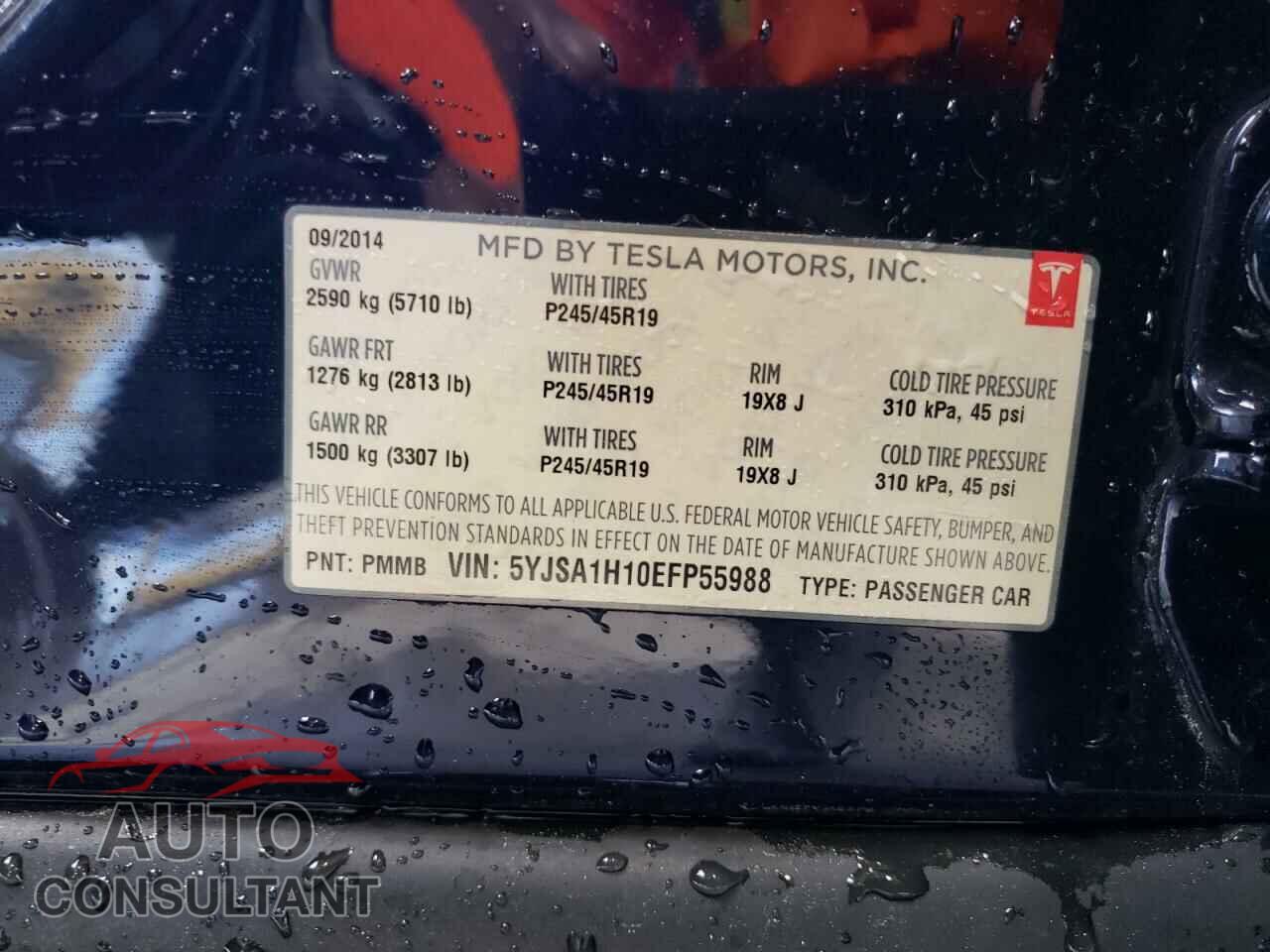 TESLA MODEL S 2014 - 5YJSA1H10EFP55988