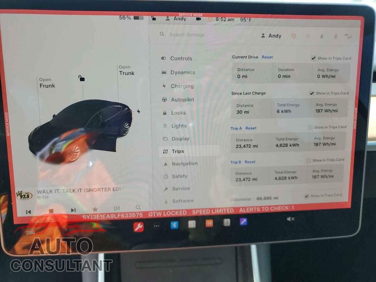 TESLA MODEL 3 2020 - 5YJ3E1EA9LF633575