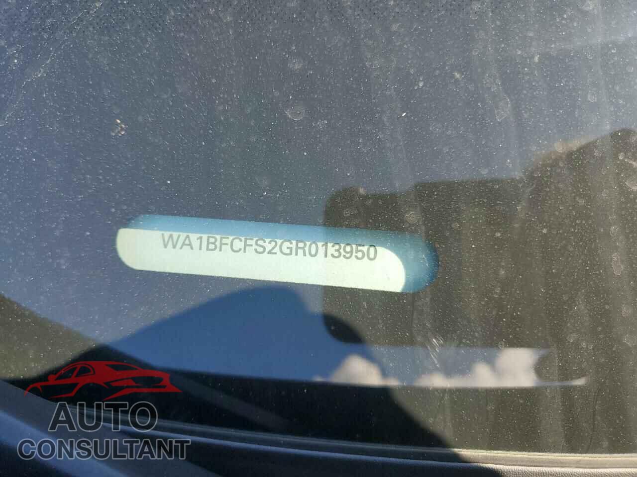 AUDI Q3 2016 - WA1BFCFS2GR013950