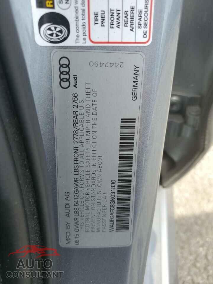 AUDI A6 2016 - WAUFGAFC8GN031830
