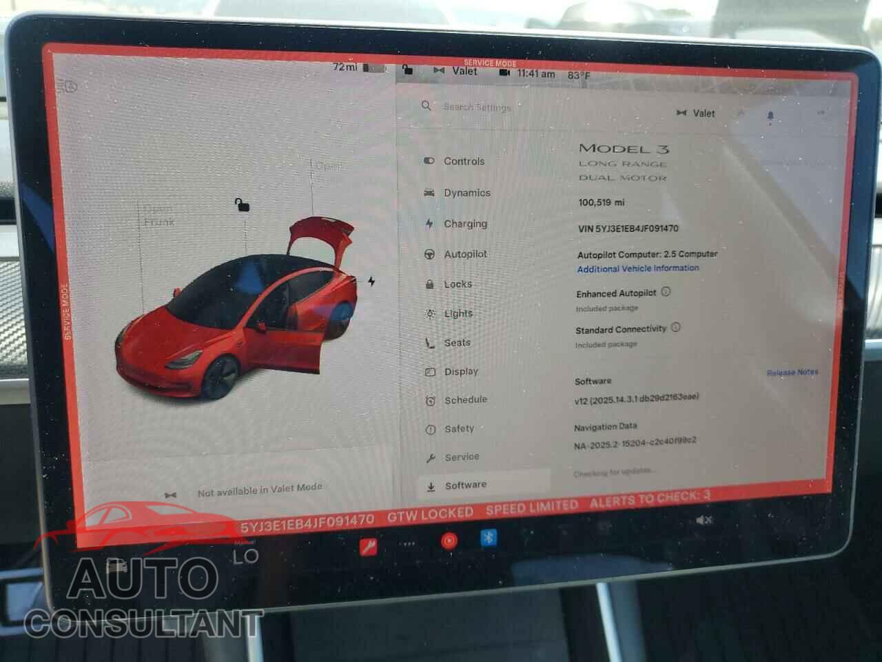 TESLA MODEL 3 2018 - 5YJ3E1EB4JF091470