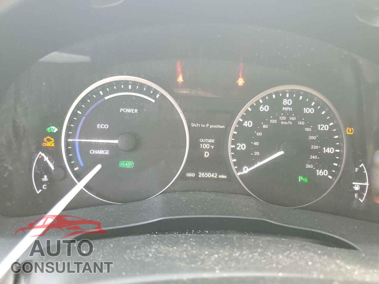 LEXUS ES300 2013 - JTHBW1GG7D2021386