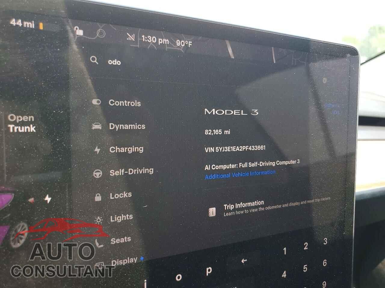TESLA MODEL 3 2023 - 5YJ3E1EA2PF433661