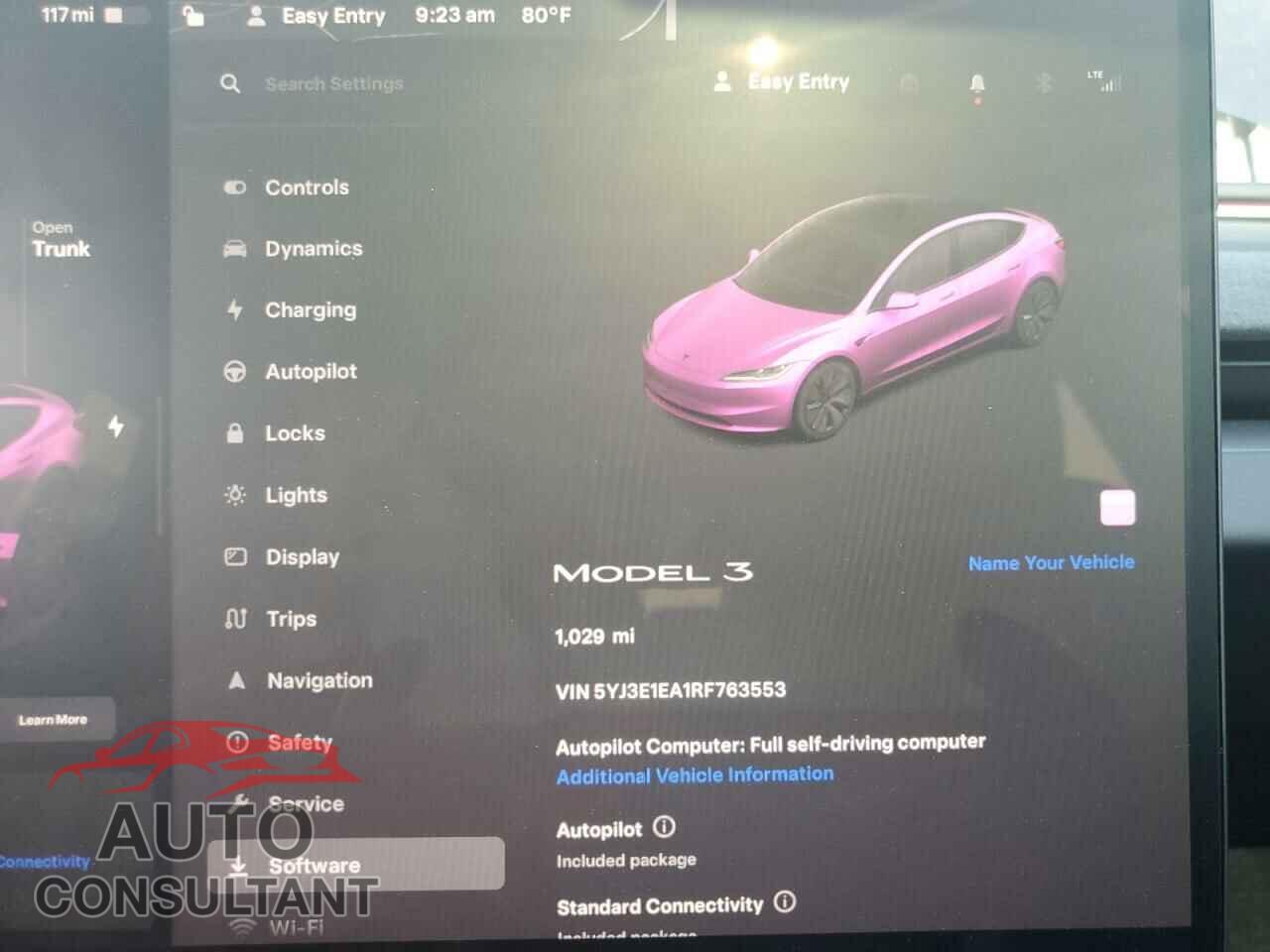 TESLA MODEL 3 2024 - 5YJ3E1EA1RF763553