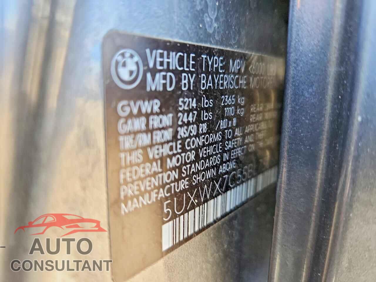BMW X3 2011 - 5UXWX7C55BL730654