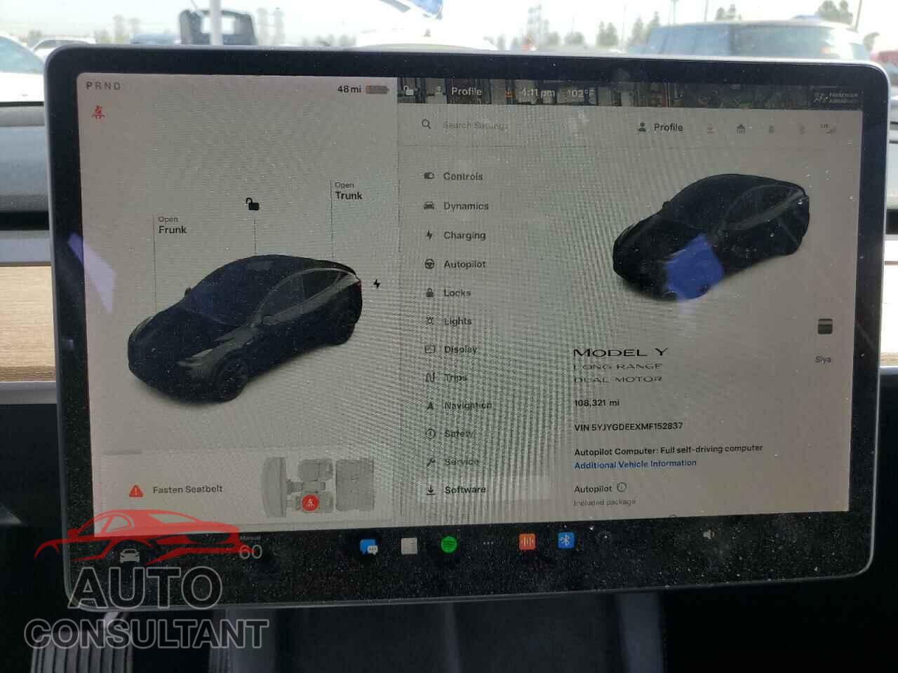TESLA MODEL Y 2021 - 5YJYGDEEXMF152837