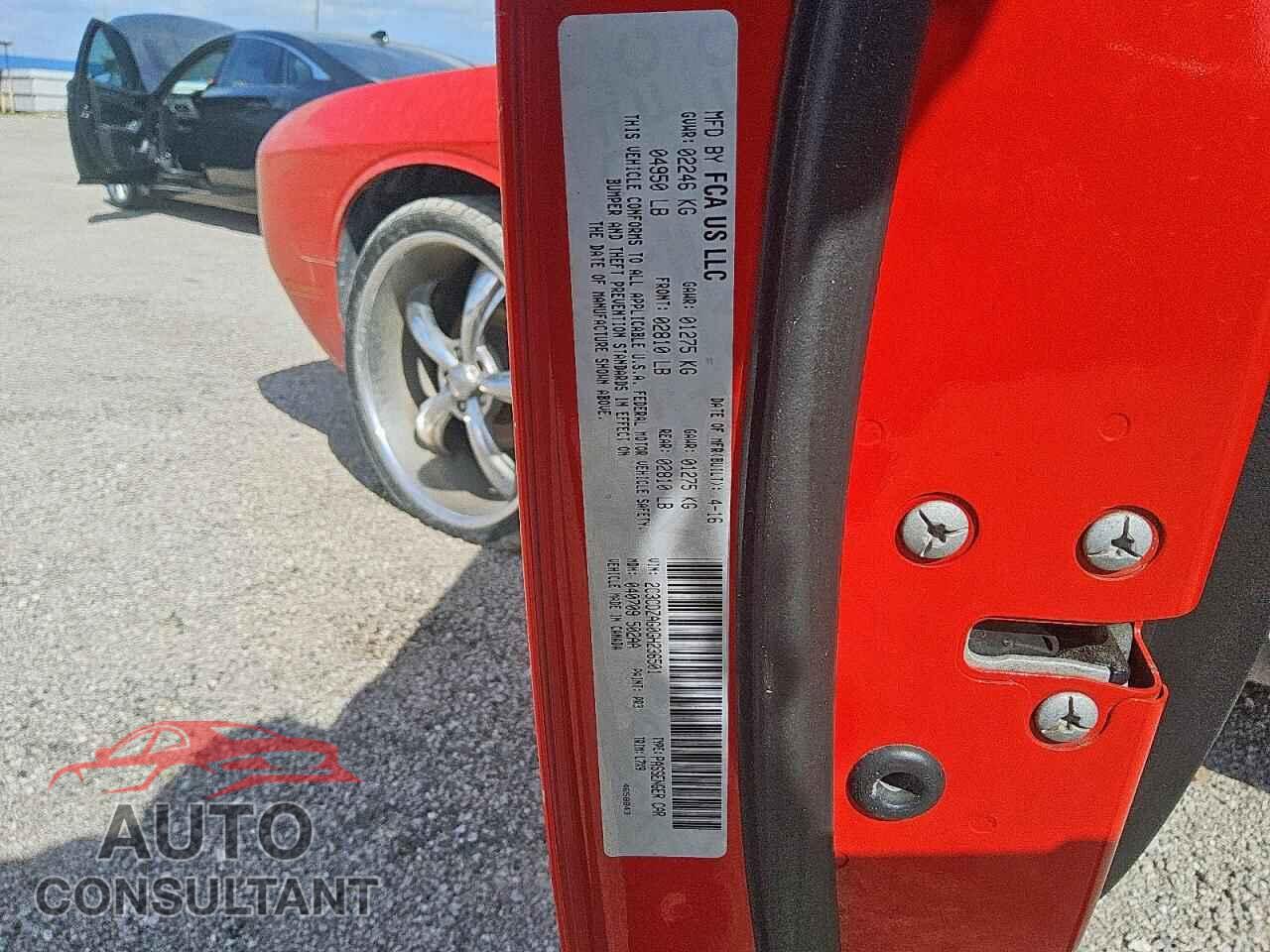 DODGE CHALLENGER 2016 - 2C3CDZAG0GH236501