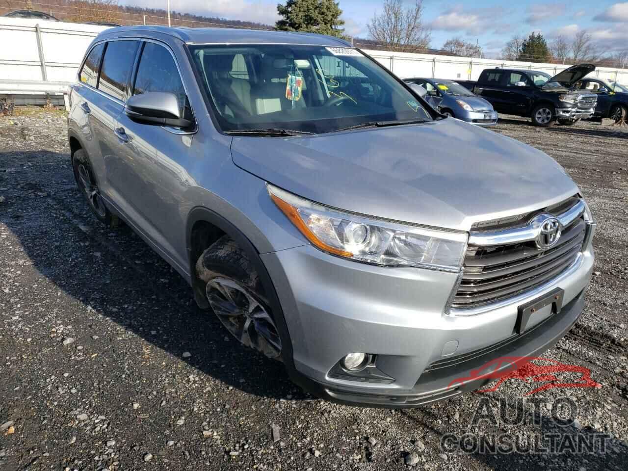 TOYOTA HIGHLANDER 2016 - 5TDJKRFH9GS305357