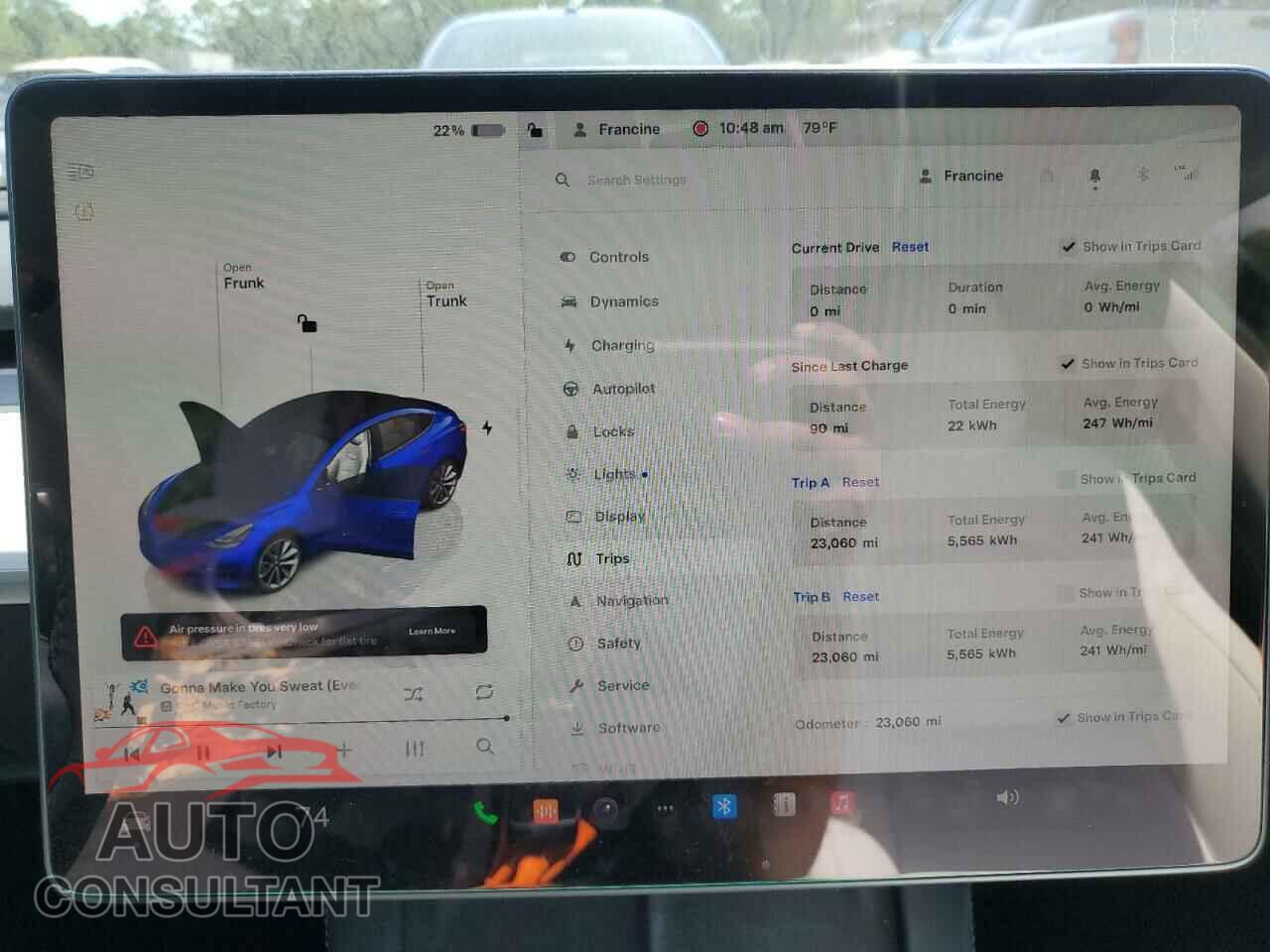 TESLA MODEL 3 2022 - 5YJ3E1EB4NF277564