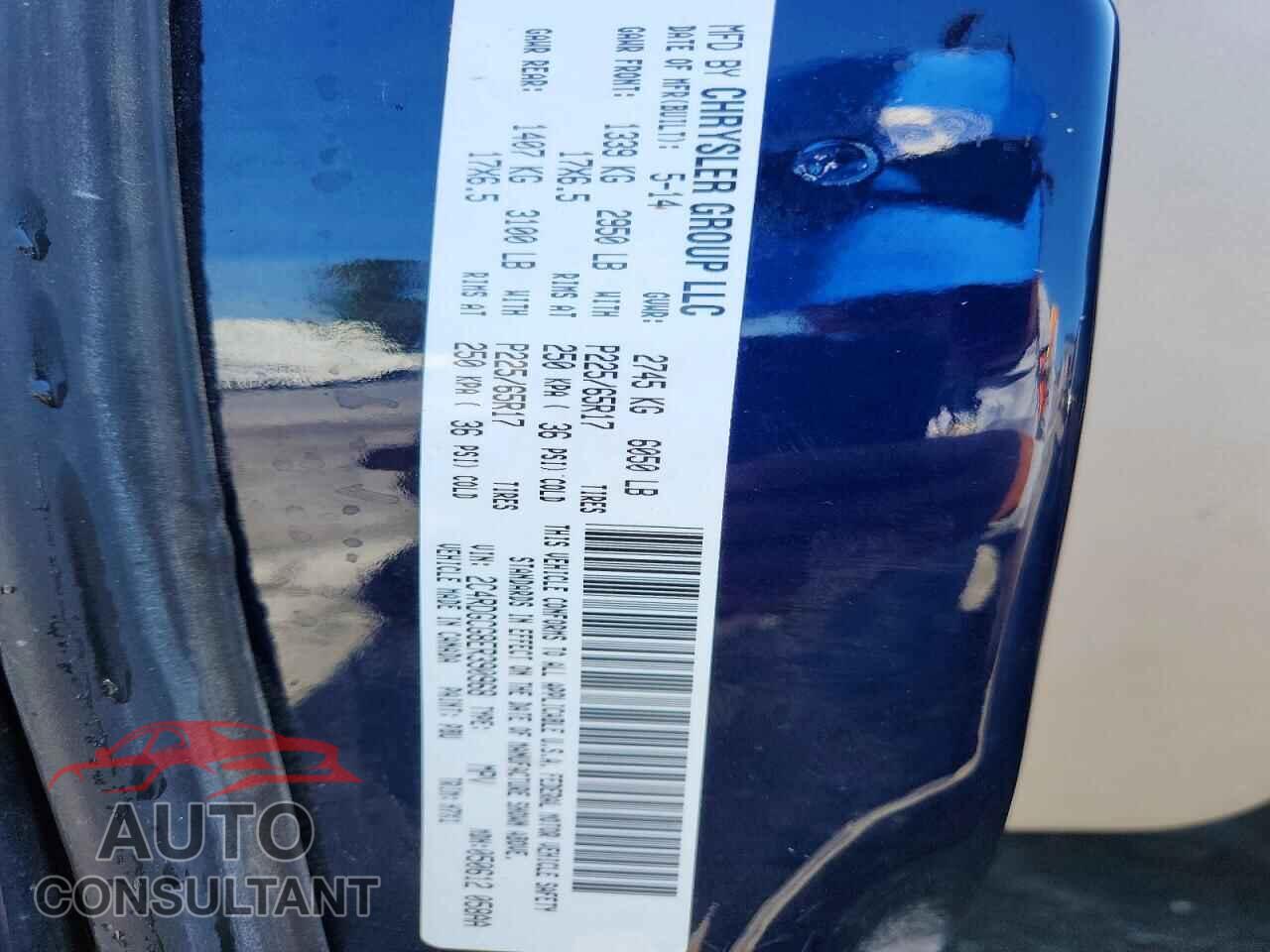 DODGE CARAVAN 2014 - 2C4RDGCG8ER390968