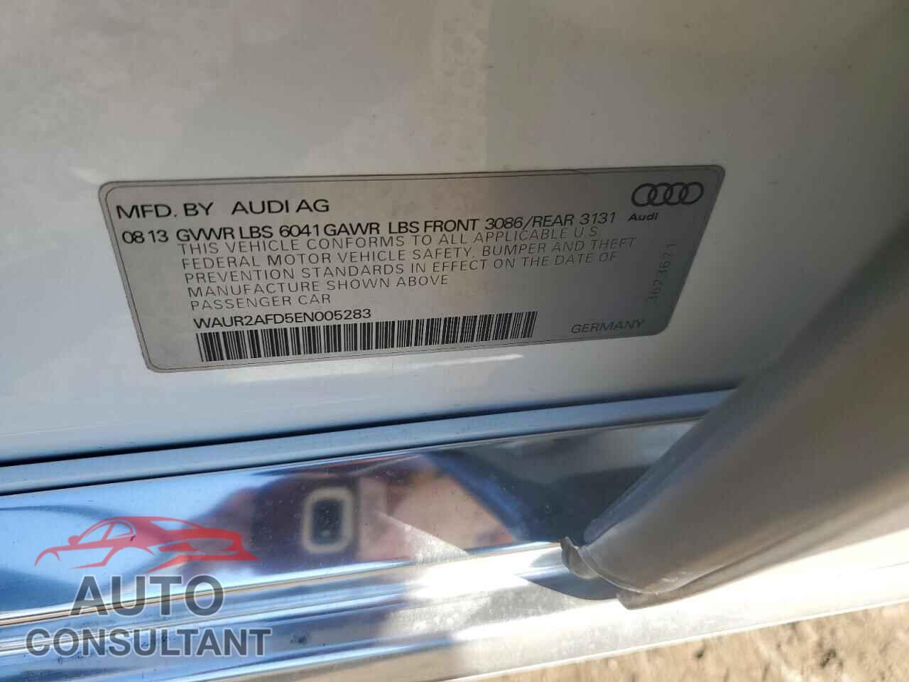 AUDI A8 2014 - WAUR2AFD5EN005283