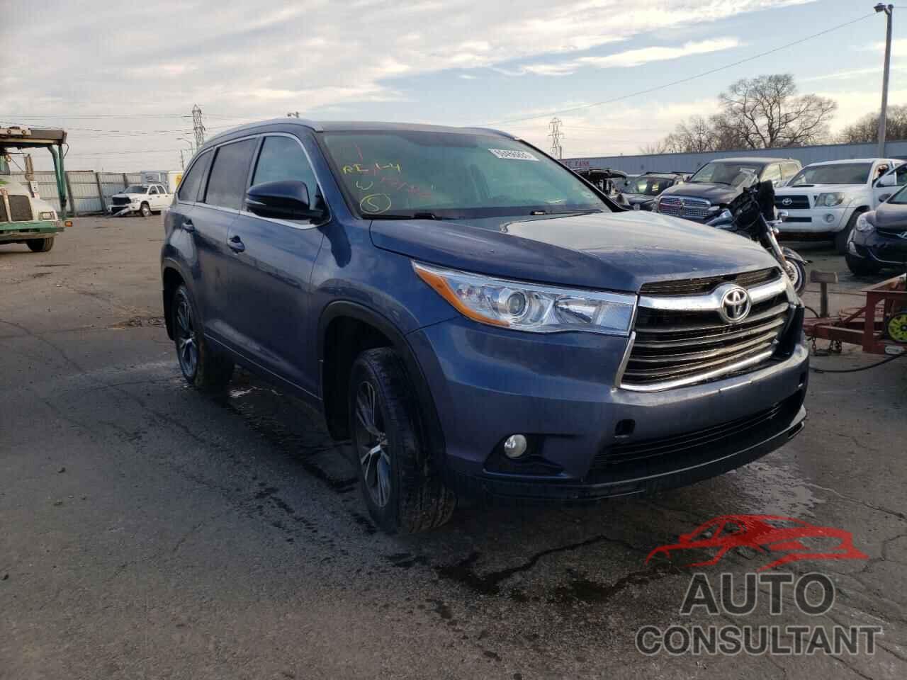 TOYOTA HIGHLANDER 2016 - 5TDJKRFH0GS350090