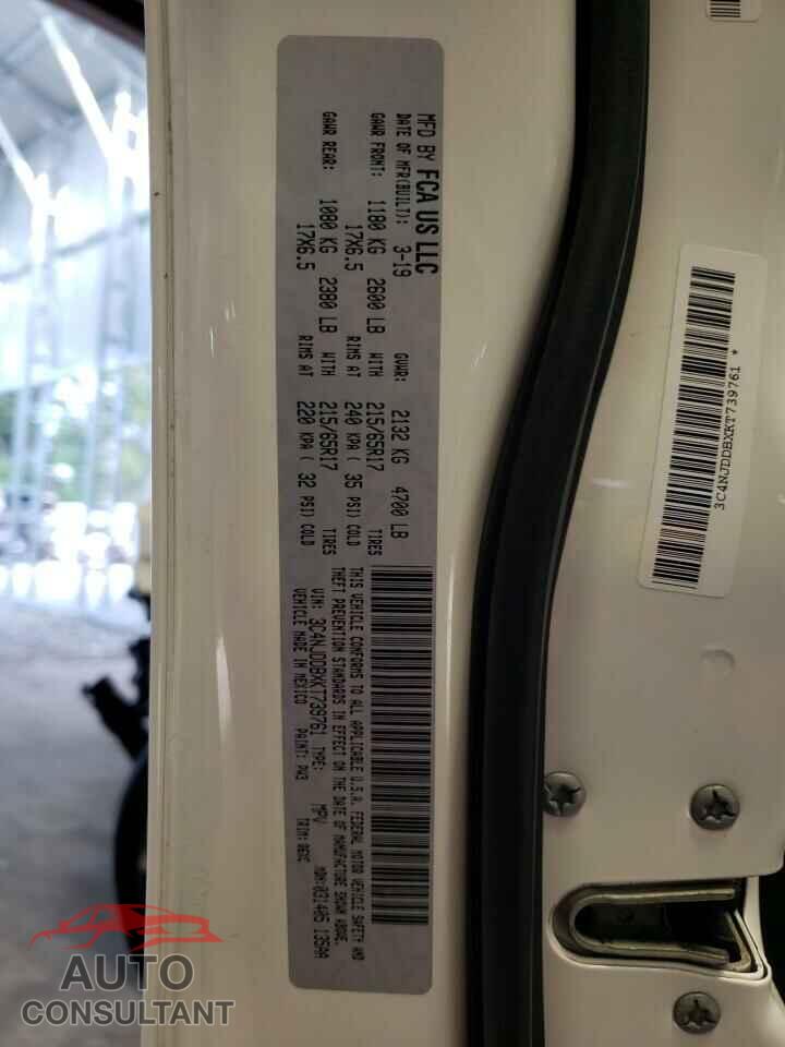 JEEP COMPASS 2019 - 3C4NJDDBXKT739761