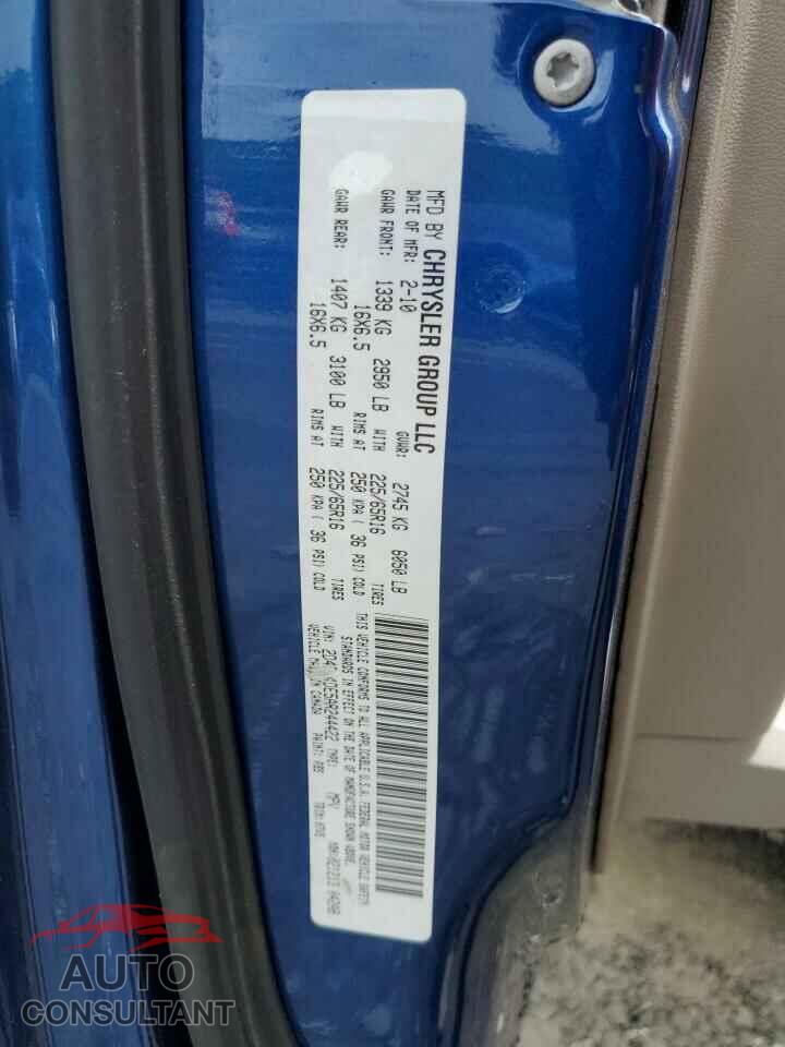 DODGE CARAVAN 2010 - 2D4RN4DE5AR244422