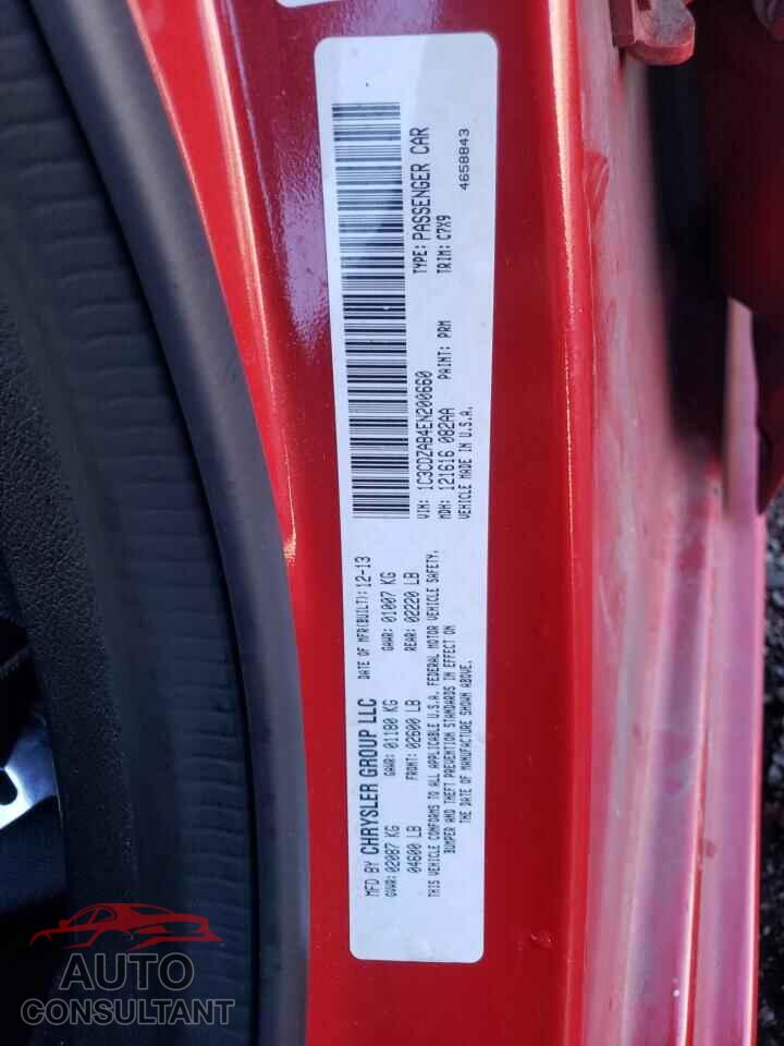 DODGE AVENGER 2014 - 1C3CDZAB4EN200660
