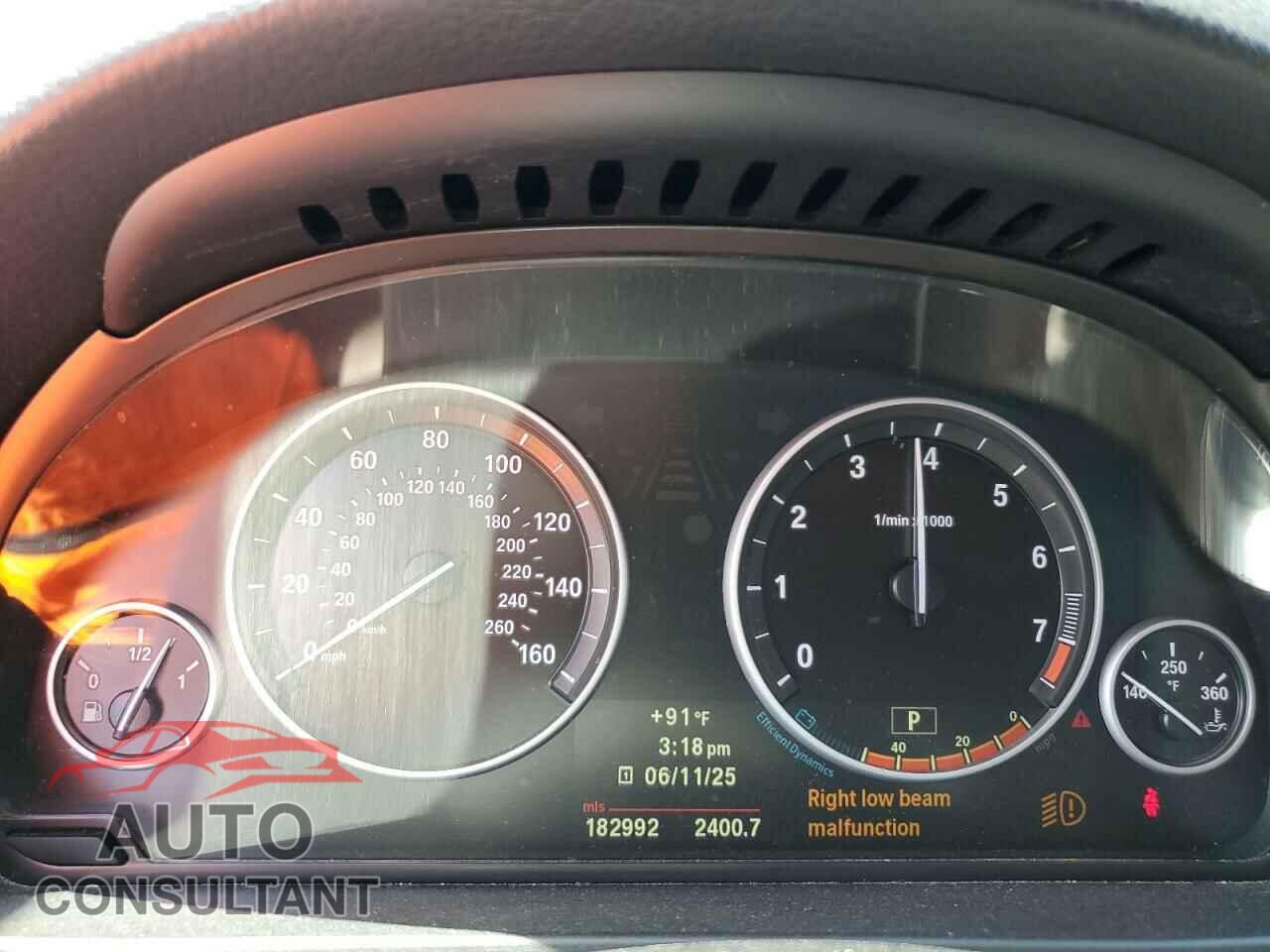 BMW 5 SERIES 2012 - WBAXH5C51CDW06476