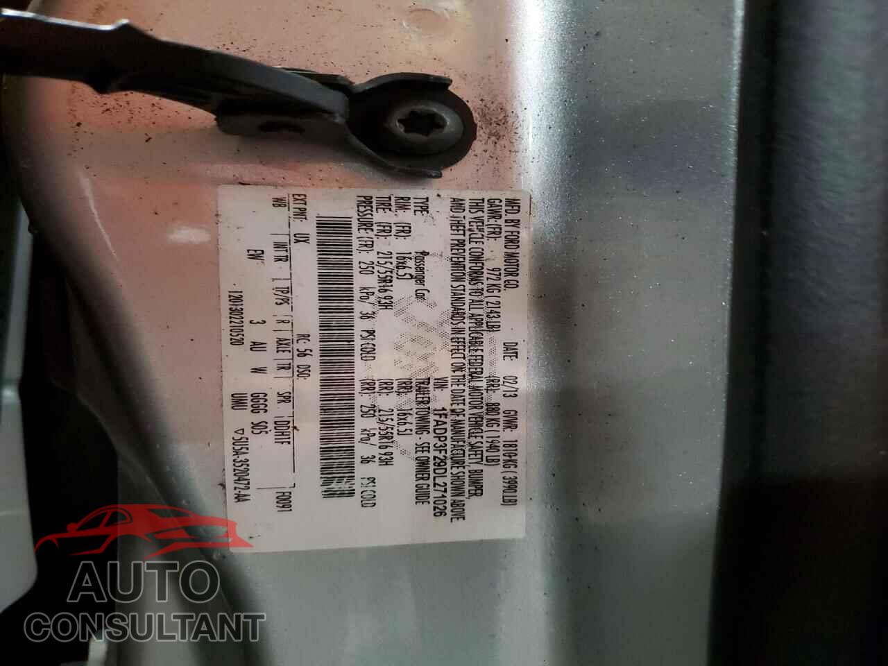 FORD FOCUS 2013 - 1FADP3F29DL271026