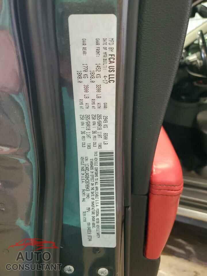 DODGE DURANGO 2017 - 1C4RDJAG8HC870943
