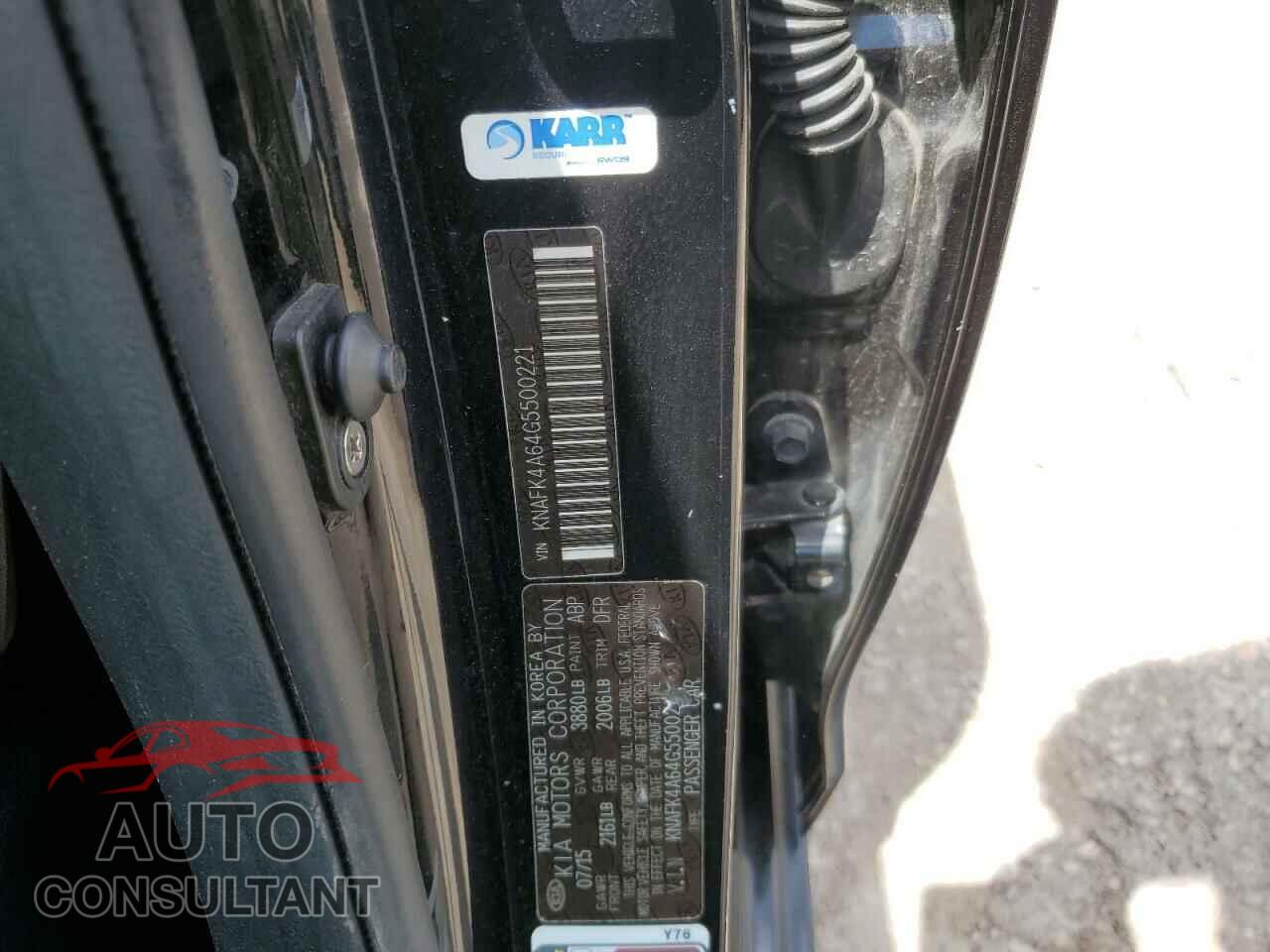 KIA FORTE 2016 - KNAFK4A64G5500221