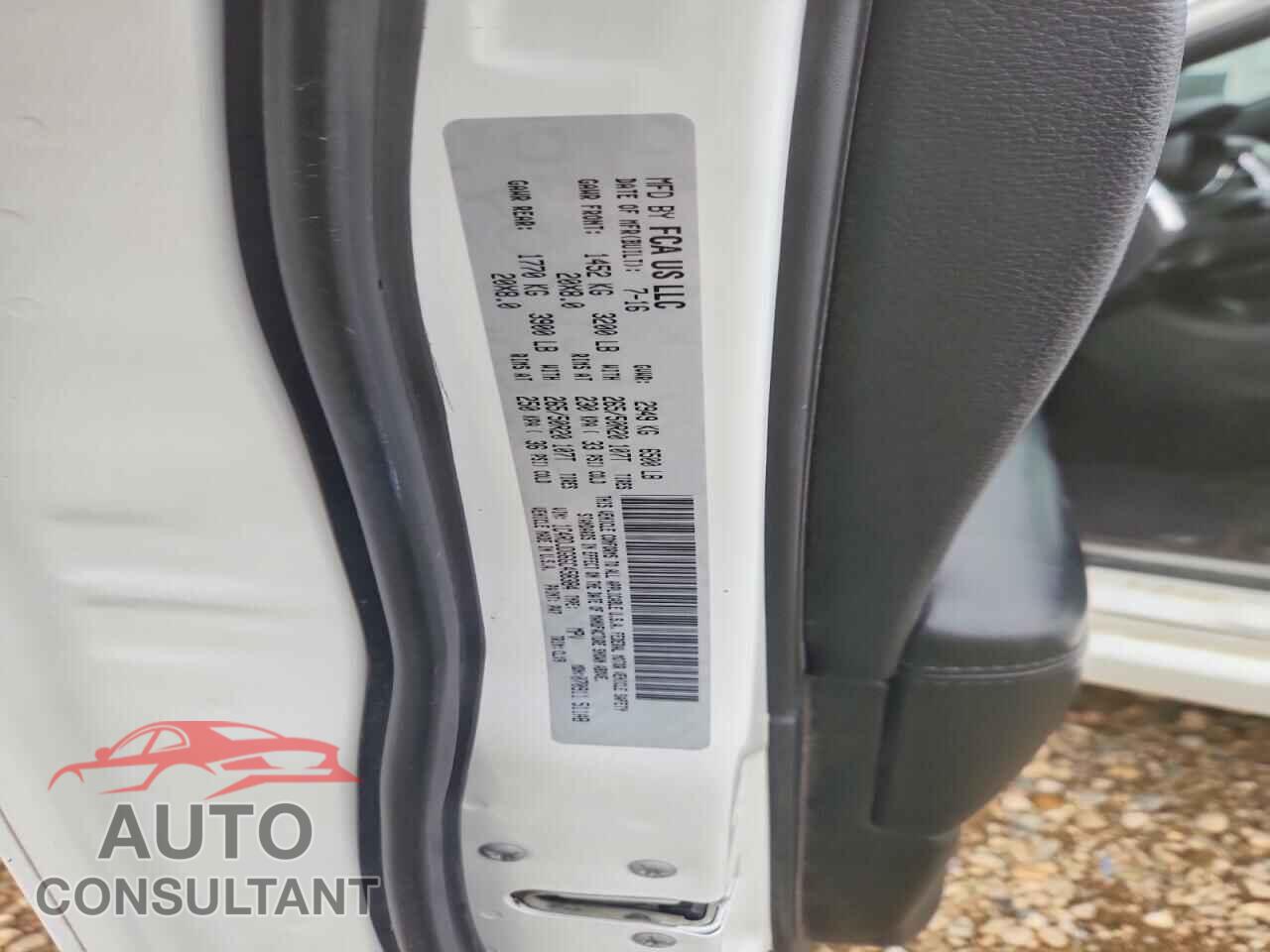 DODGE DURANGO 2016 - 1C4RDJDG6GC458384