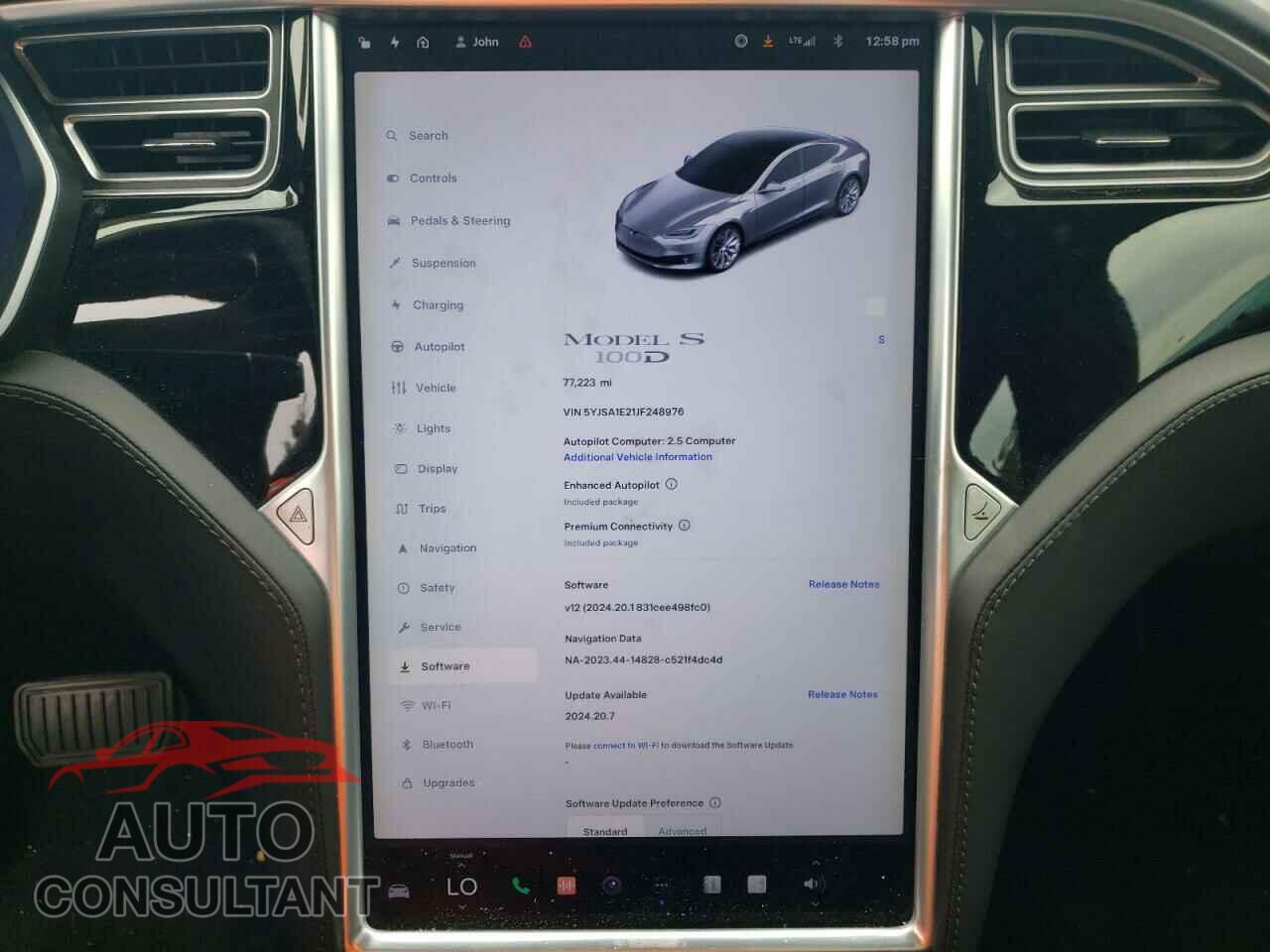 TESLA MODEL S 2018 - 5YJSA1E21JF248976