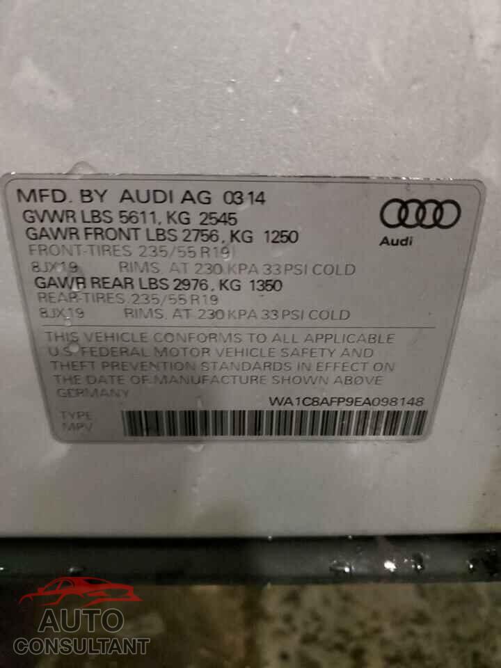 AUDI Q5 2014 - WA1C8AFP9EA098148