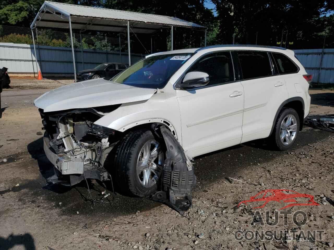 TOYOTA HIGHLANDER 2016 - 5TDYKRFHXGS148596