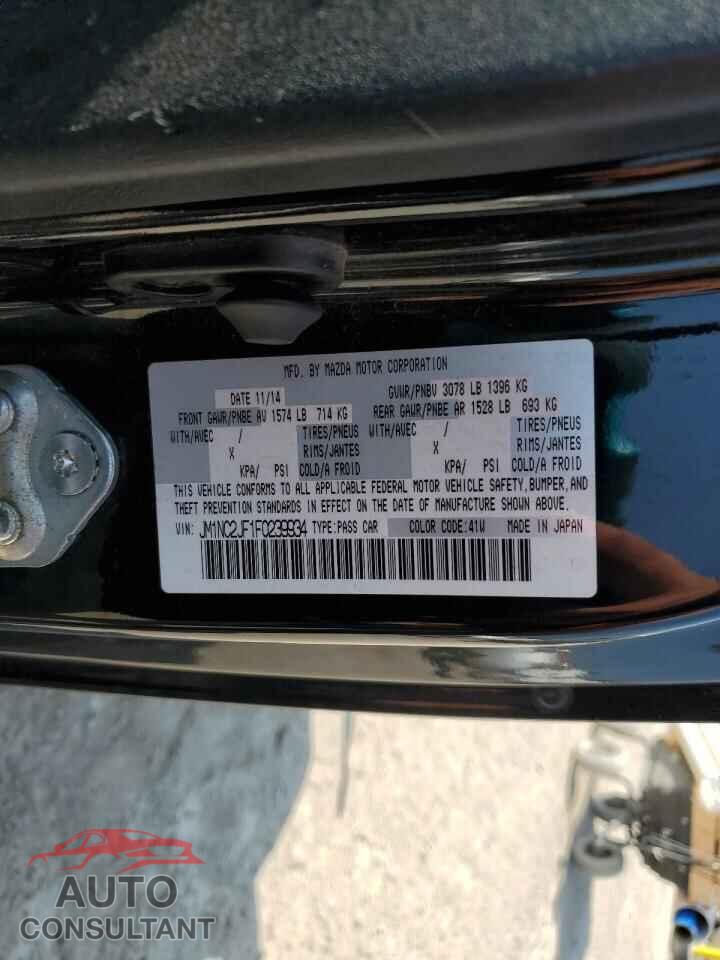 MAZDA MX5 2015 - JM1NC2JF1F0239934