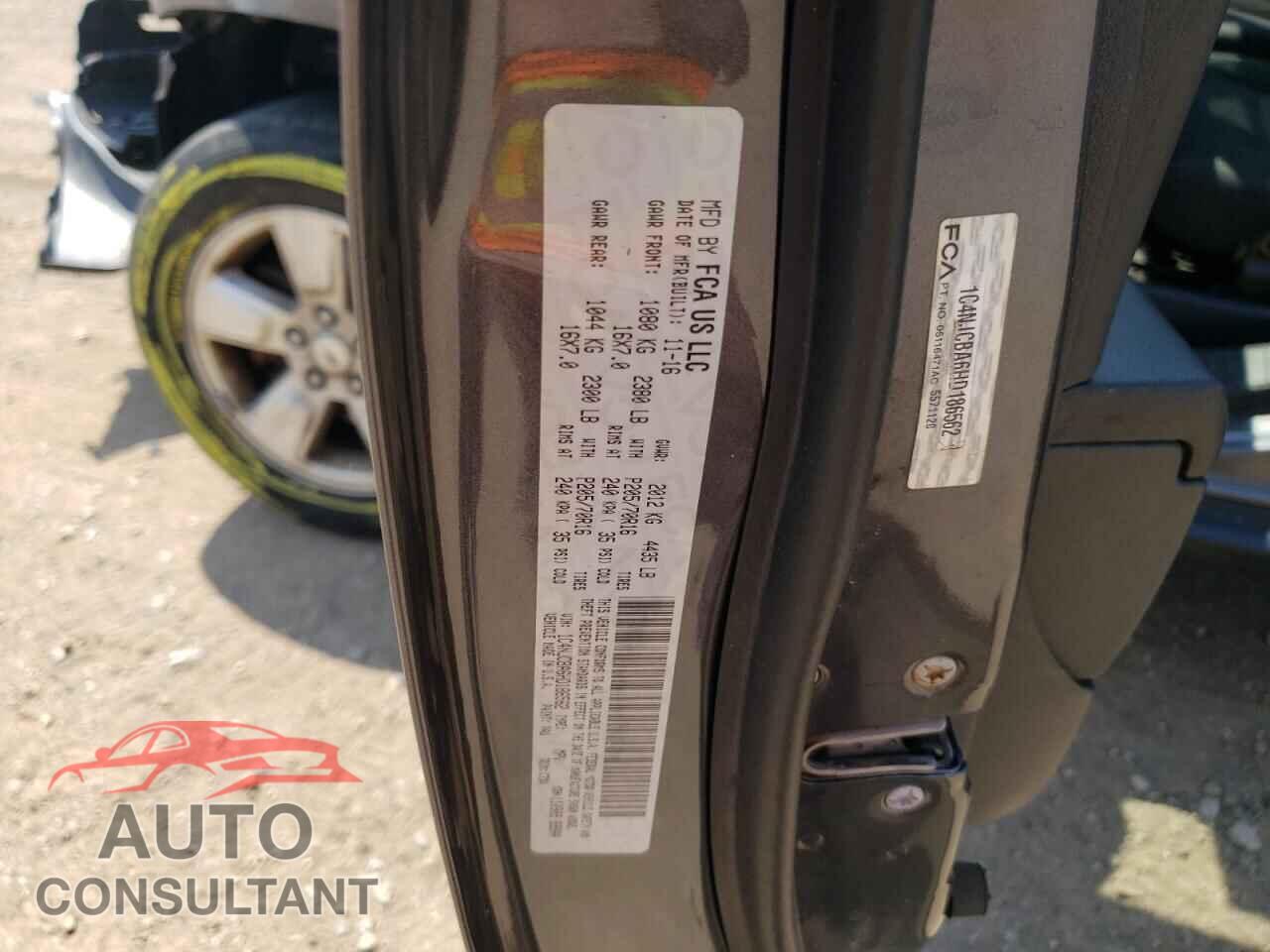 JEEP COMPASS 2017 - 1C4NJCBA6HD186562