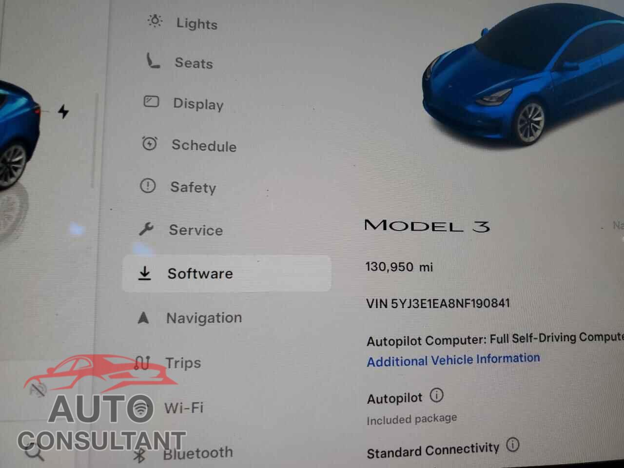 TESLA MODEL 3 2022 - 5YJ3E1EA8NF190841