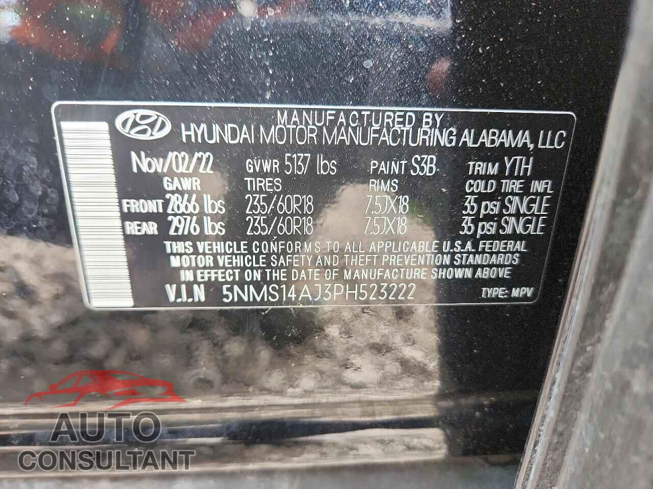 HYUNDAI SANTA FE 2023 - 5NMS14AJ3PH523222