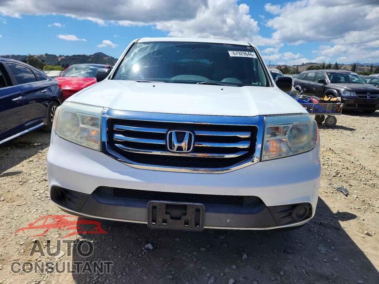 HONDA PILOT 2013 - 5FNYF3H26DB001167