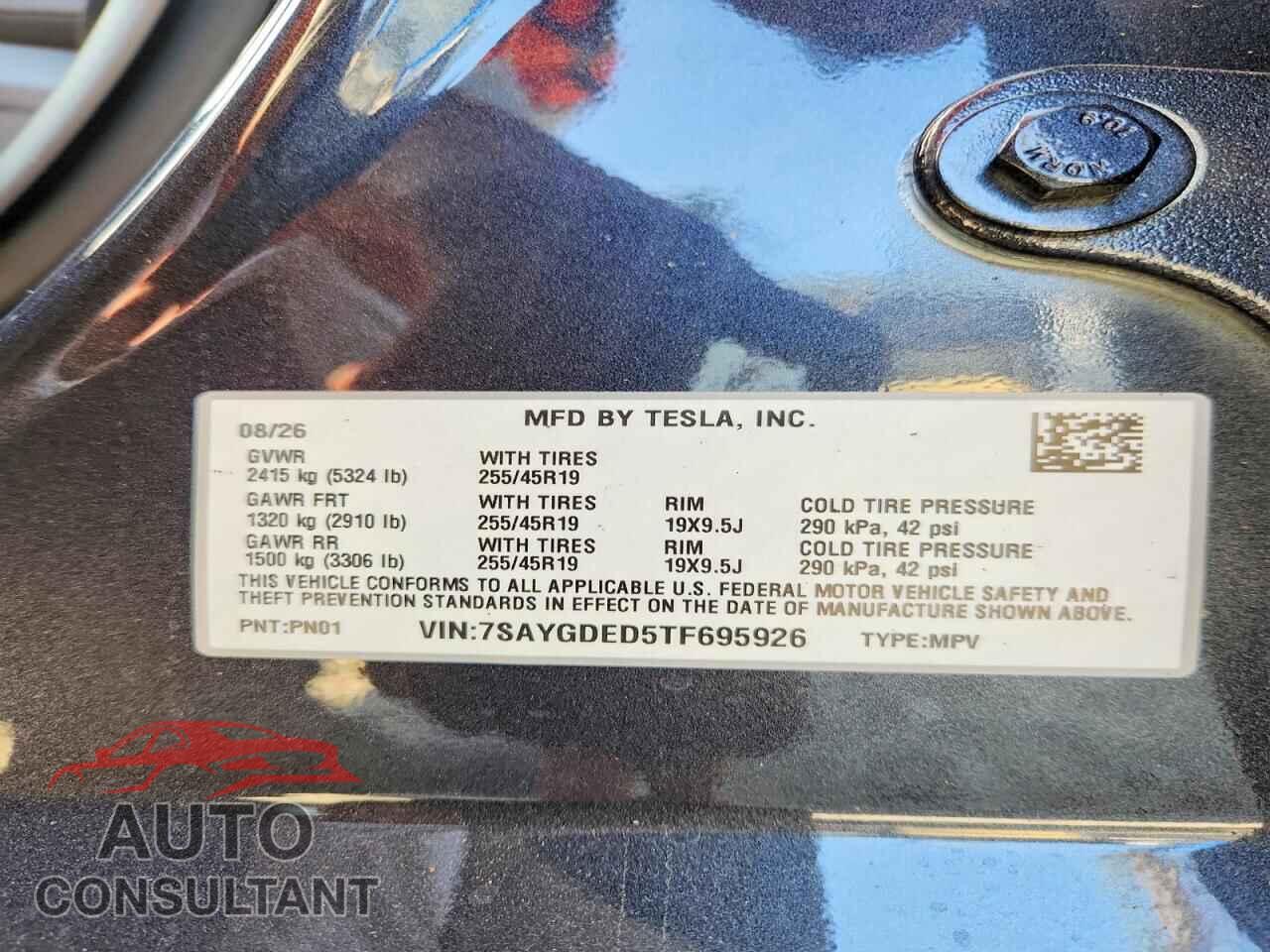 TESLA MODEL Y 2026 - 7SAYGDED5TF695926