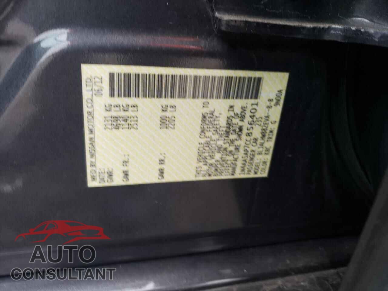 NISSAN MAXIMA 2012 - 1N4AA5AP7CC856401