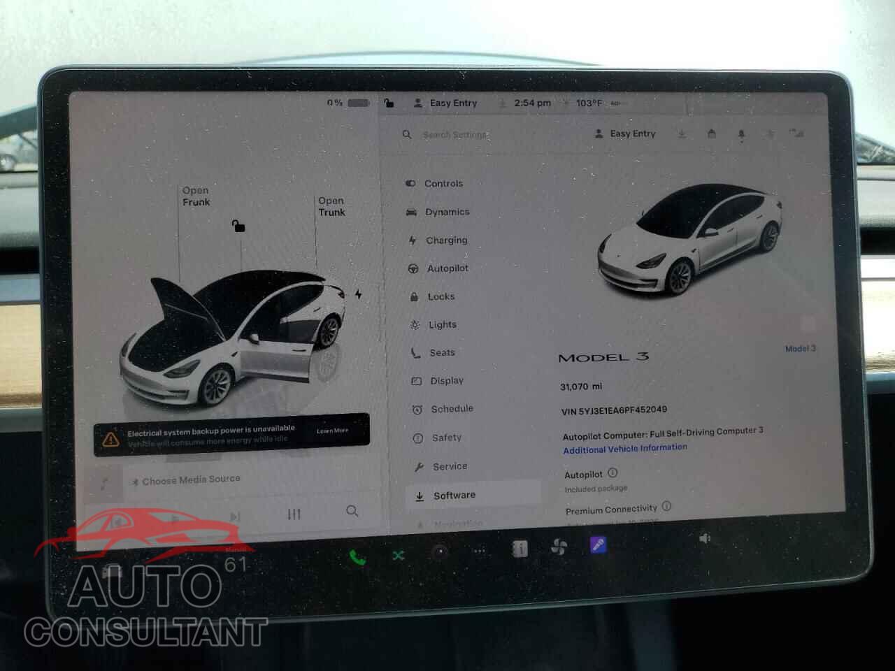 TESLA MODEL 3 2023 - 5YJ3E1EA6PF452049