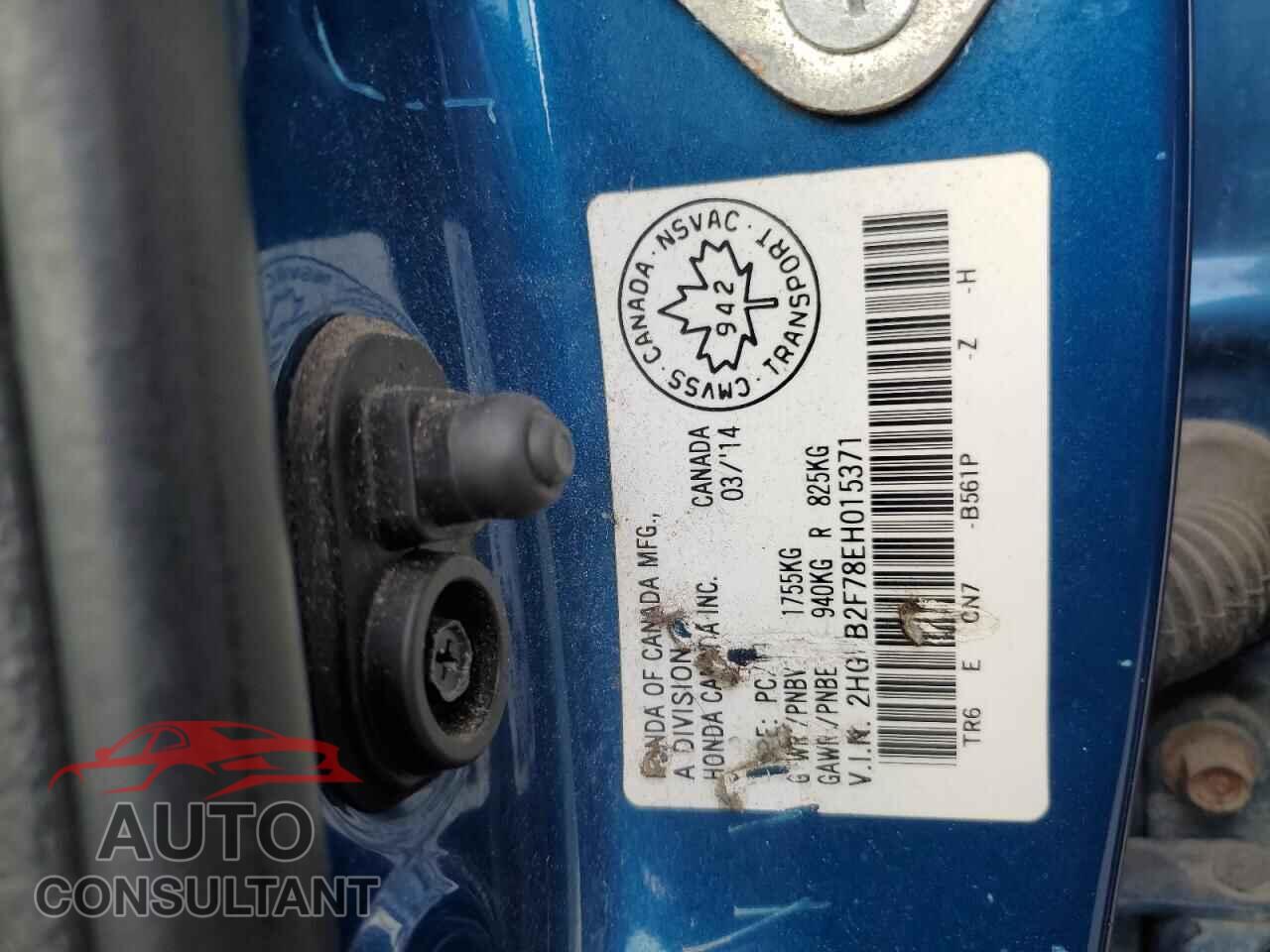 HONDA CIVIC 2014 - 2HGFB2F78EH015371