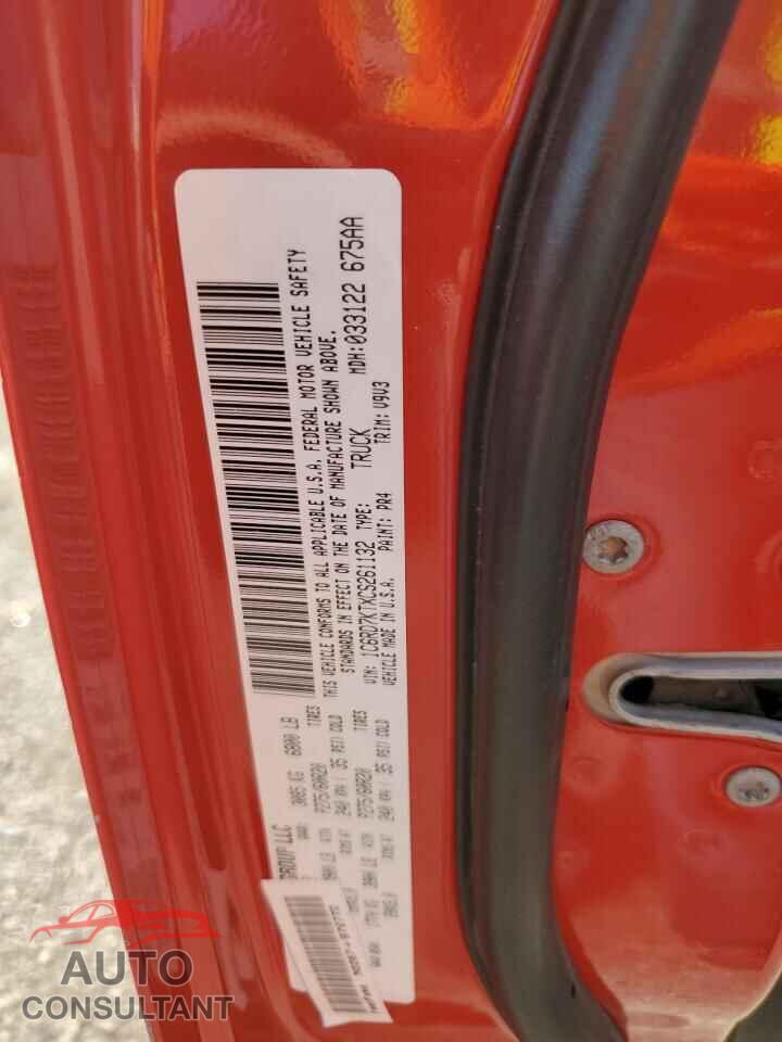 DODGE RAM 1500 2012 - 1C6RD7KTXCS261132