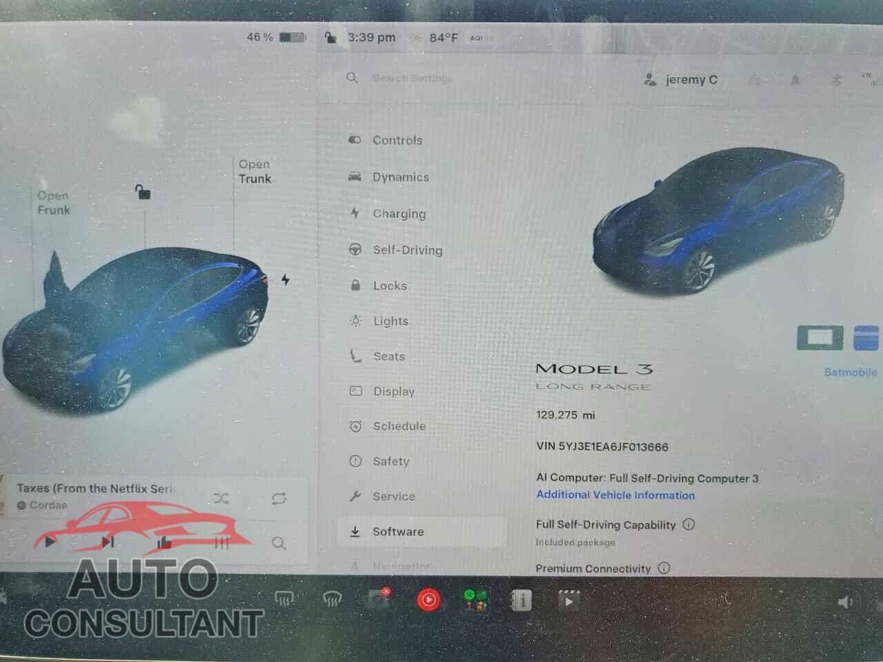 TESLA MODEL 3 2018 - 5YJ3E1EA6JF013666