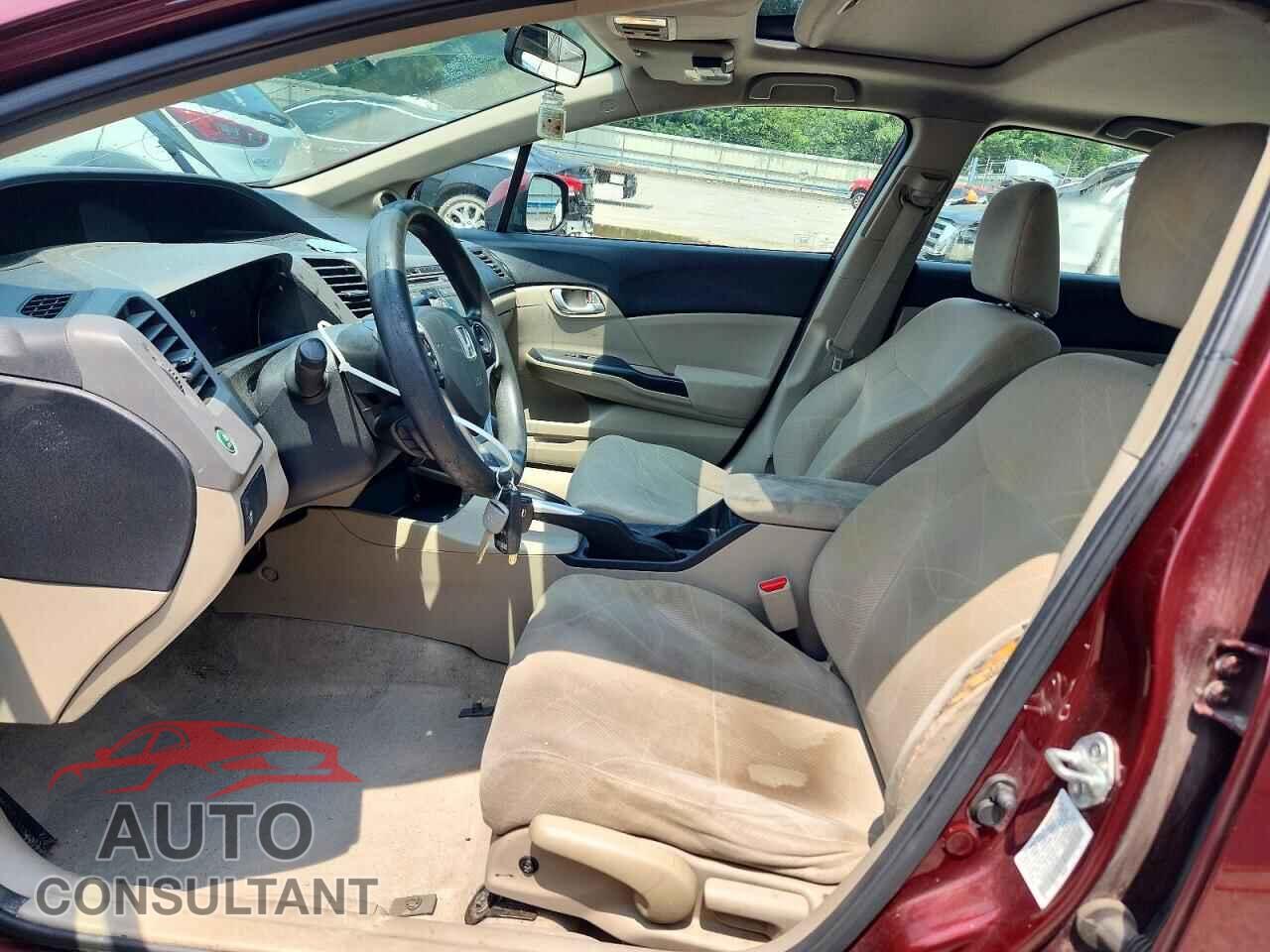 HONDA CIVIC 2012 - 19XFB2F87CE321509