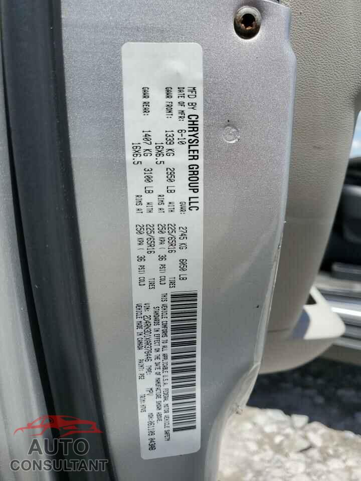 DODGE CARAVAN 2010 - 2D4RN3D1XAR378446