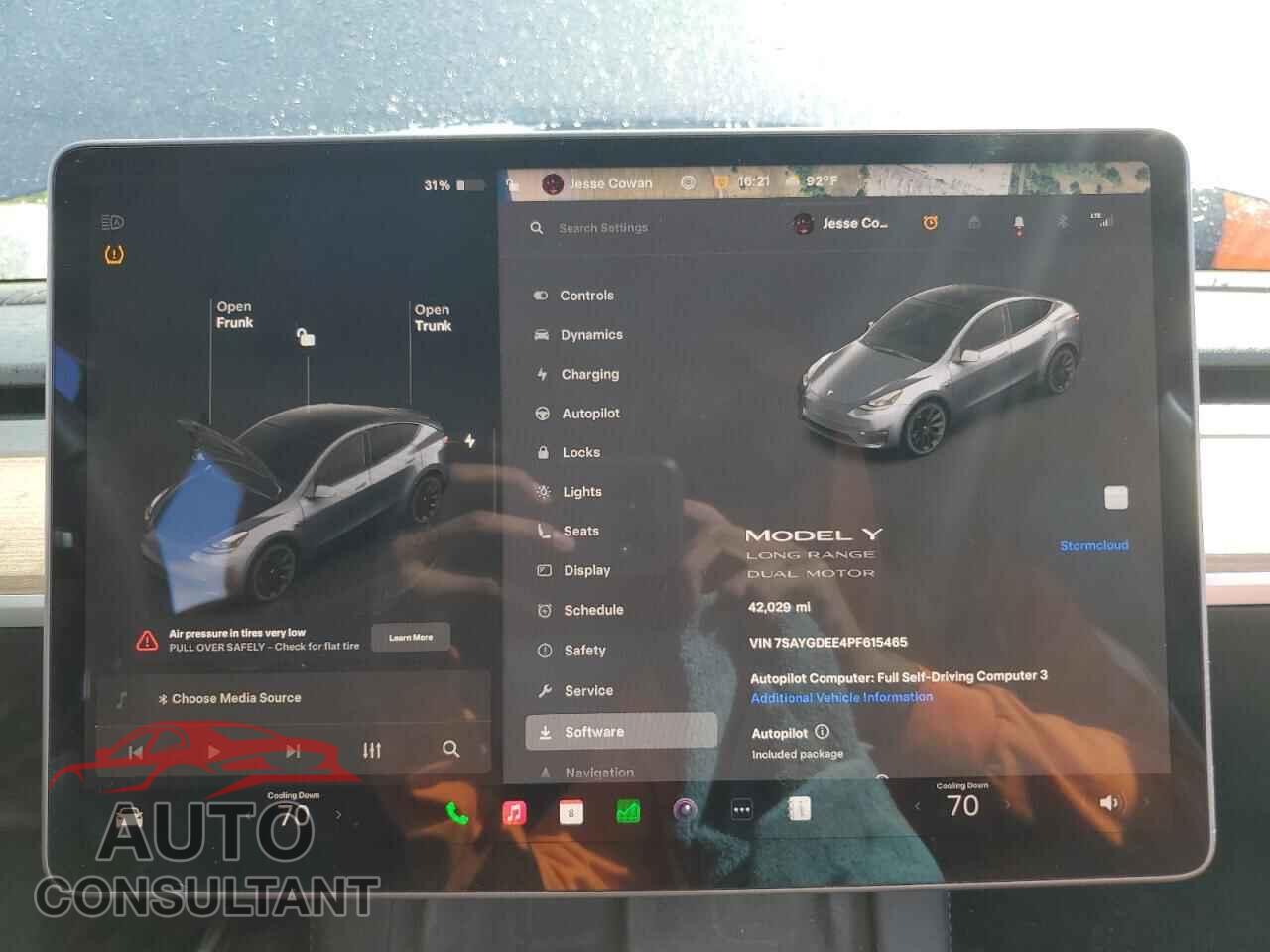 TESLA MODEL Y 2023 - 7SAYGDEE4PF615465