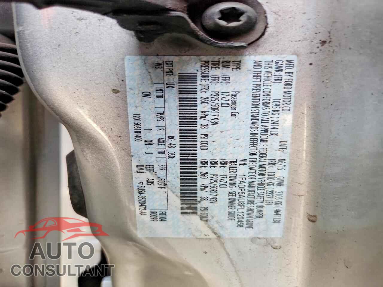 FORD CMAX 2015 - 1FADP5AU8FL120458