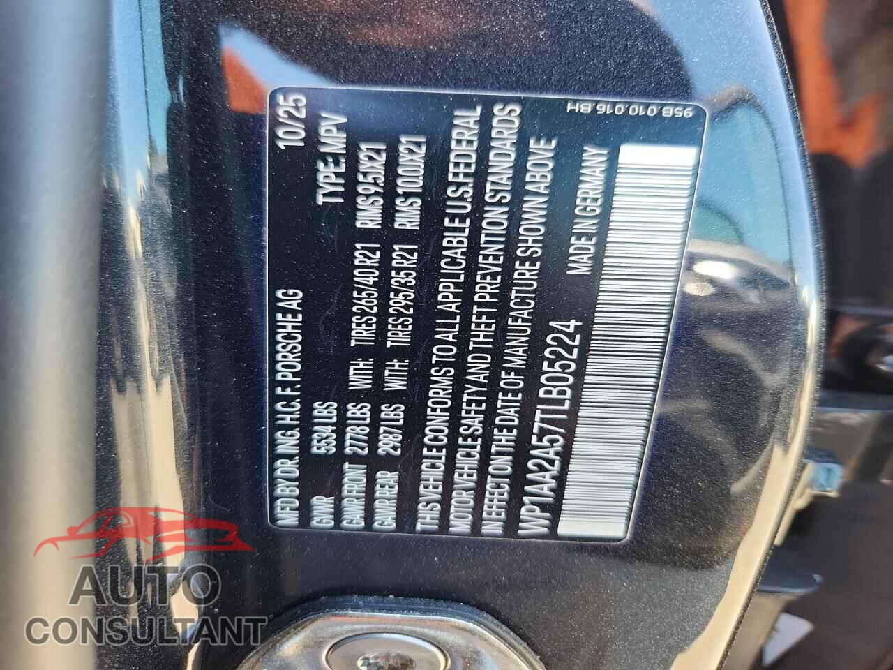 PORSCHE MACAN 2026 - WP1AA2A57TLB05224