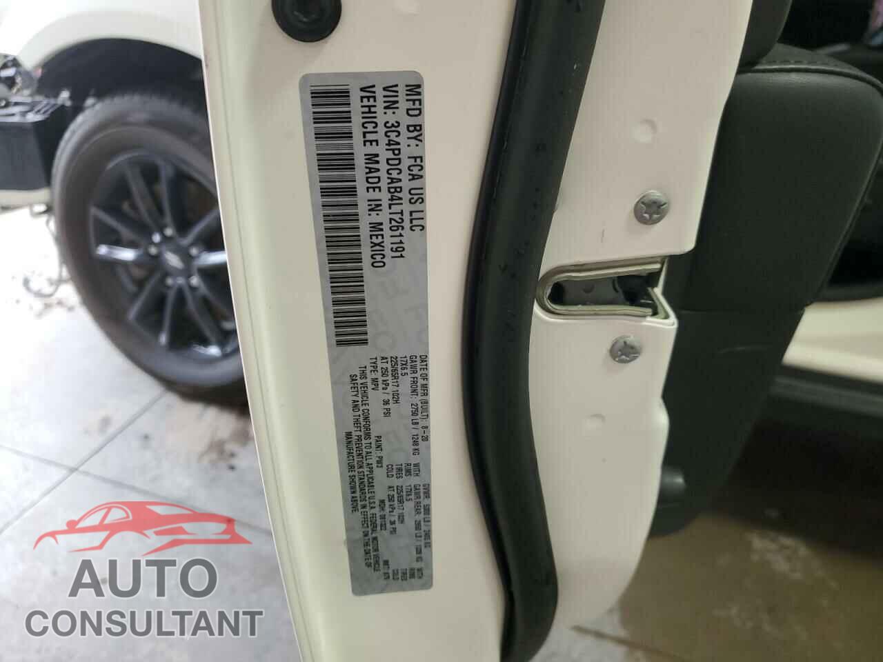 DODGE JOURNEY 2020 - 3C4PDCAB4LT261191