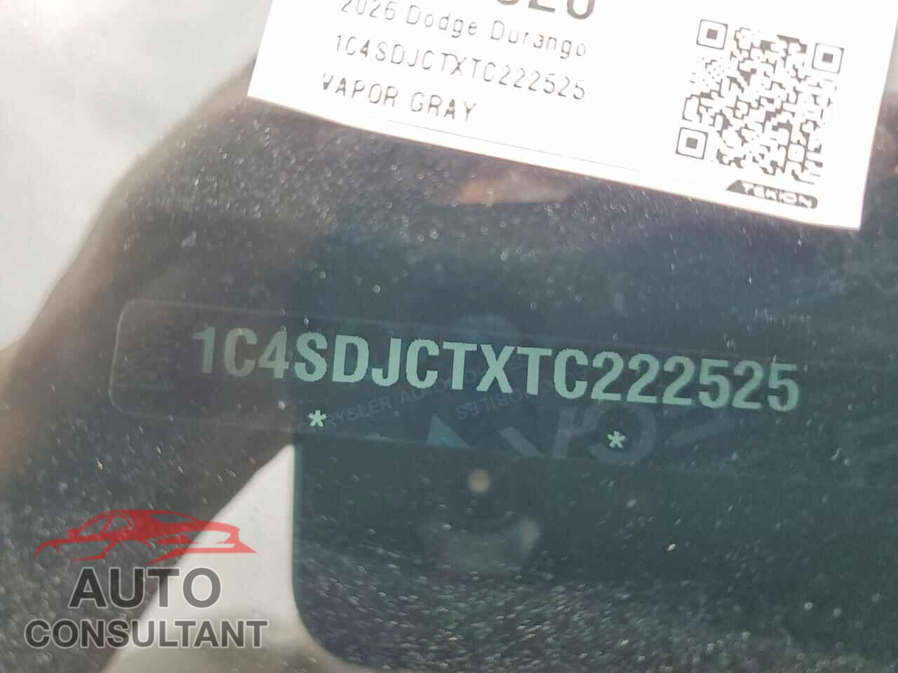 DODGE DURANGO 2026 - 1C4SDJCTXTC222525