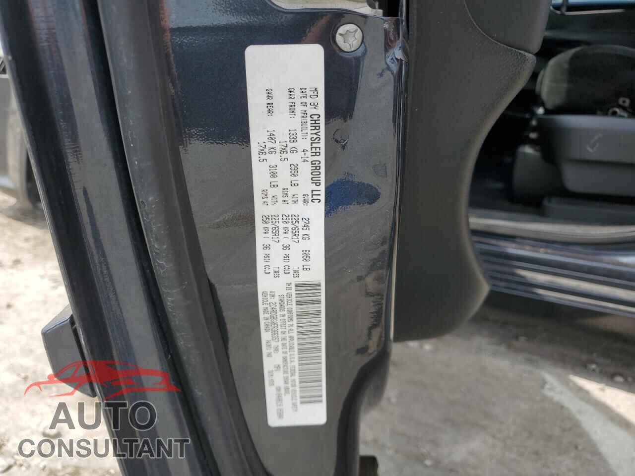 DODGE CARAVAN 2014 - 2C4RDGBG0ER366357