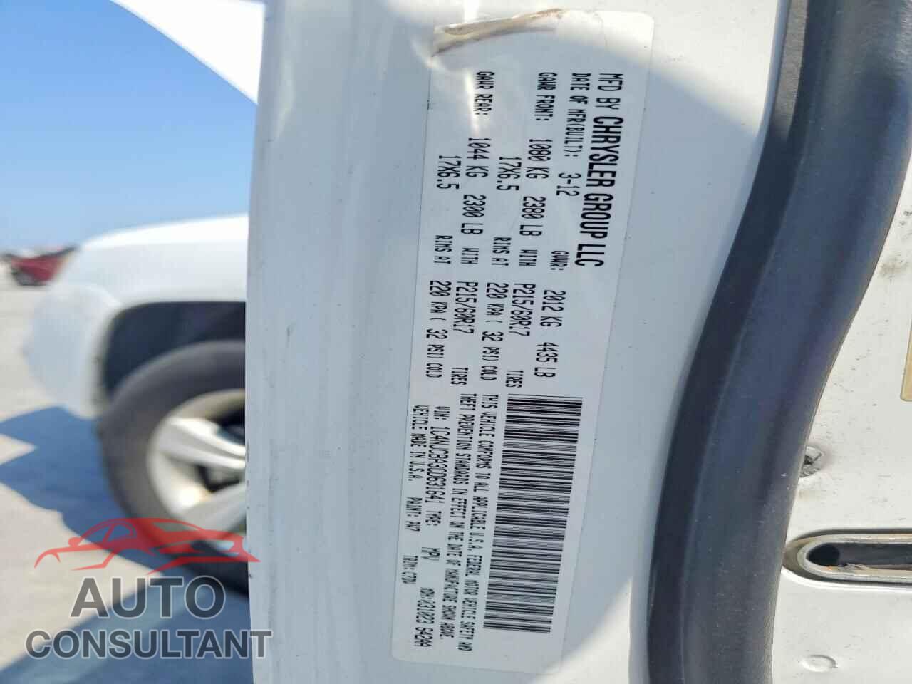 JEEP COMPASS 2012 - 1C4NJCBA3CD631641