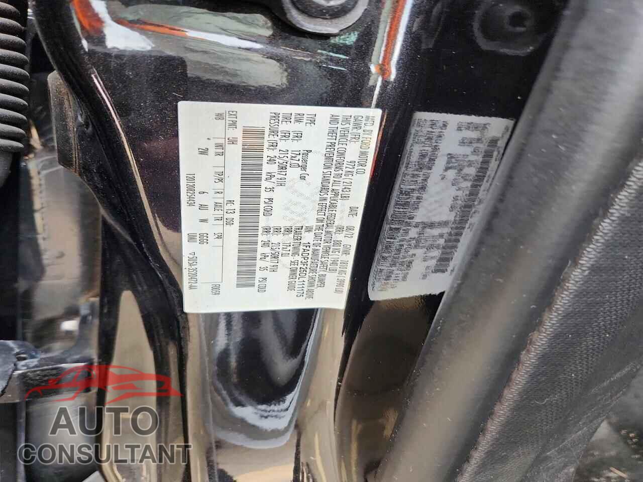 FORD FOCUS 2013 - 1FADP3F25DL111175