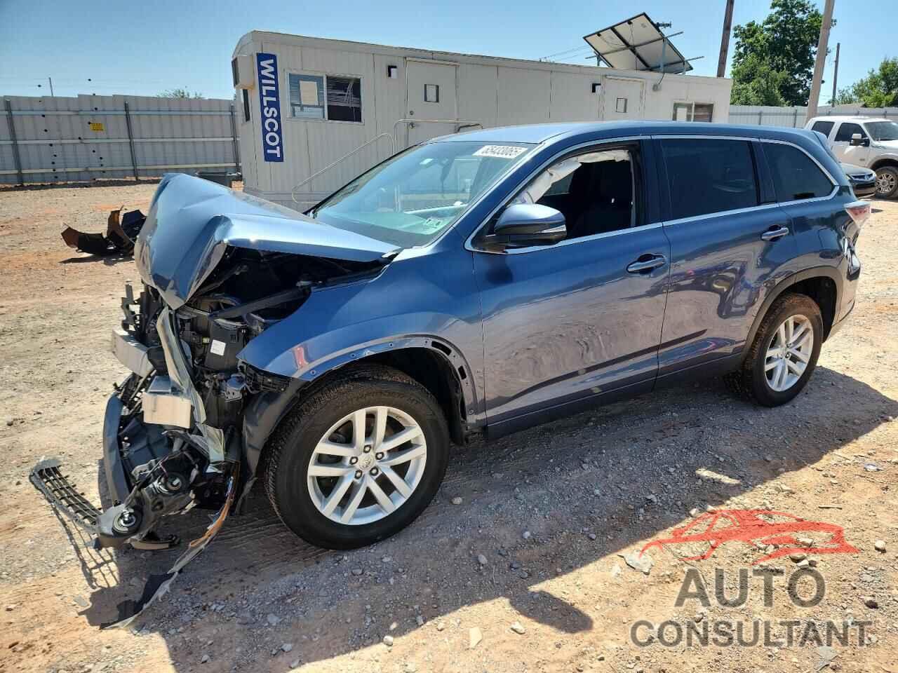 TOYOTA HIGHLANDER 2014 - 5TDZARFHXES007709